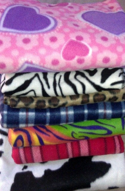 Print Fleece Baby Blankets - 30" x 40" (Box of 24)