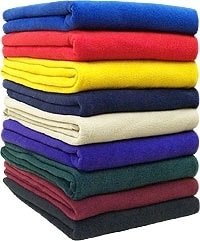 Standard Solid Fleece Blanket - 50" x 60" (Box of 20)